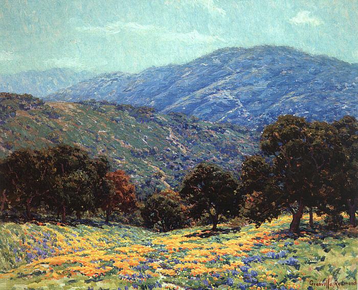 Granville Redmond Flowers Under the Oaks